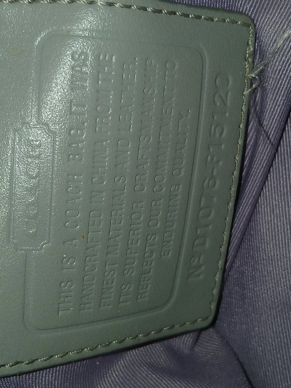 Vintage Coach F15120 Penelope Signature line - Gray. Gently Used Good Condition